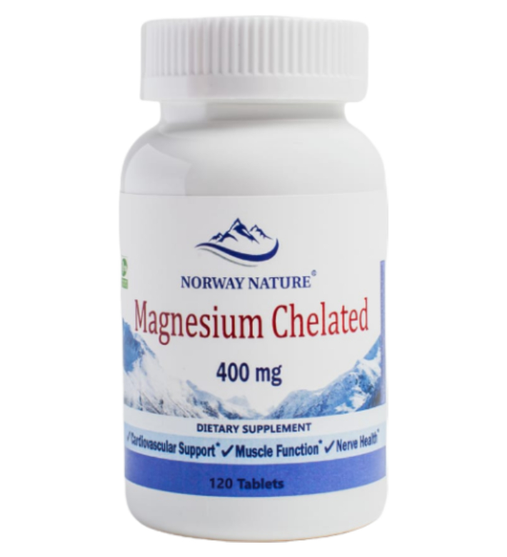 Magnesium Chelated from Magnesium Glycinate от Norway Nature