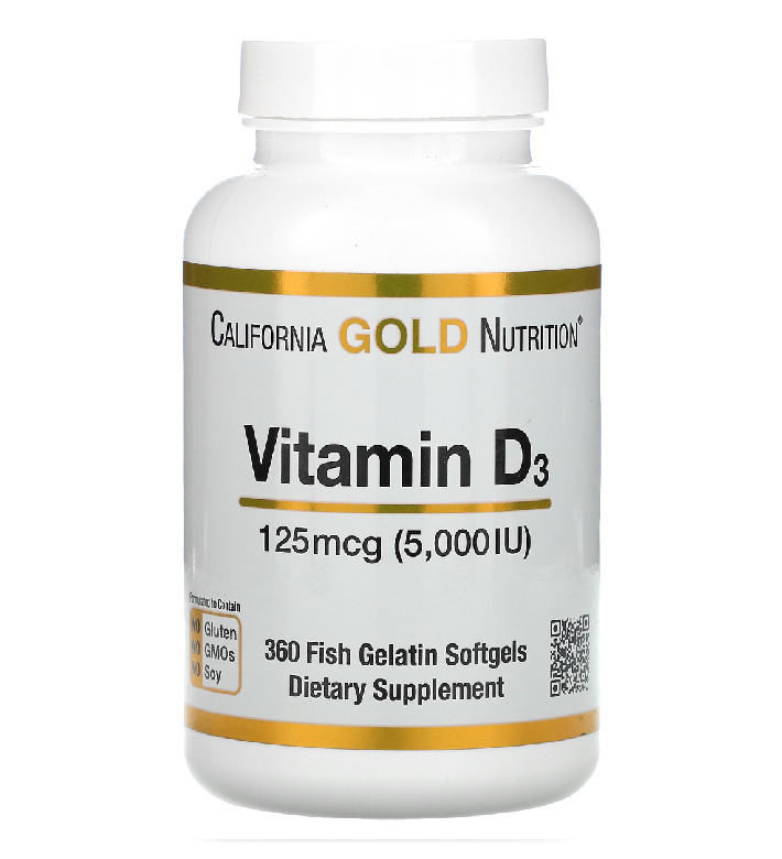 Витамин D3 5000 IU от California Gold Nutrition