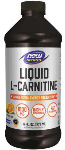 L-Carnitine 1000 mg Liquid 16 FL. OZ. 473 ml (Л-Карнитин 1000 мг) 473 мл (NowFoods)