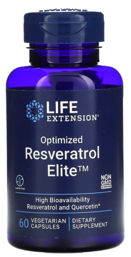 Optimized Resveratrol Elite (Ресвератрол) 60 вег капсул (Life Extension)