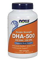 DHA-500 мг Double Strength 180 капсул (Now Foods)
