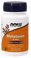Melatonin 3 мг (Мелатонин) 60 вег капсул (Now Foods)