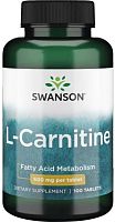 L-Carnitine 500 mg ( L-Карнитин) 100 таб (Swanson)
