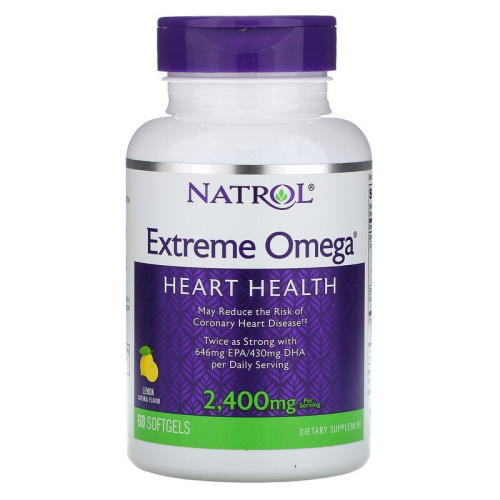 Extreme Omega 2400 мг 60 капсул (Natrol) фото 2