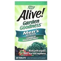 Alive! Garden Goodness Men's (мультивитамины для мужчин) 60 таблеток (Nature's Way)