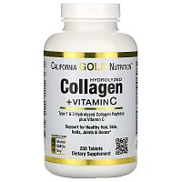 Collagen + Vitamin C Type 1 & 3 - 250 таблеток (California Gold Nutrition)