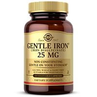 Gentle Iron (Iron Bisglycinate) 25 мг 90 капсул (Solgar)