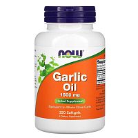 Garlic Oil (Чесночное масло) 1500 мг 250 капсул (Now Foods)