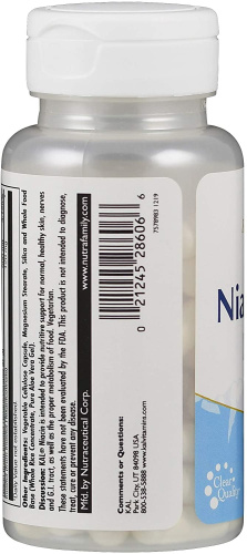 Niacin Flush Free 500 мг (Ниацин) 60 вег капсул (KAL) фото 2