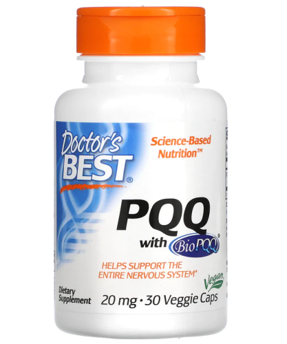 PQQ с BioPQQ 20 mg (Пирролохинолинхинон 20 мг) 30 вег капсул (Doctor's Best)