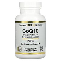 Коэнзим Q10 100 mg - 150 капсул (California Gold Nutrition)