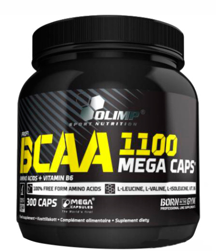 BCAA Mega-Caps 1100 mg - 300 капсул (Olimp) фото 2