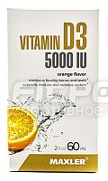 Liquid Vitamin D3 5000 IU (Жидкий витамин Д3 5000 МЕ) 60 мл апельсин (Maxler)