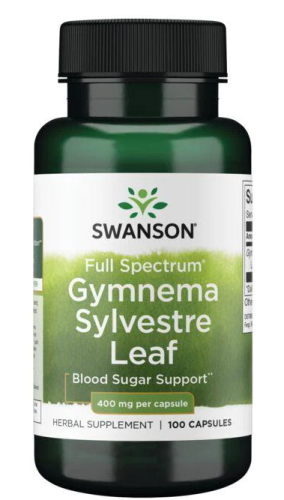 Gymnema Sylvestre Leaf 400 mg Full Spectrum (лист гимнемы обыкновенной 400 мг) 100 капсул (Swanson)