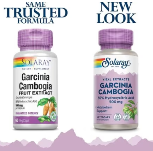 Garcinia Cambogia 500 mg Extract (Гарциния Камбоджийская 500 мг) 60 вег капсл (Solaray) фото 3