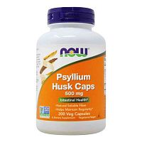 Psyllium Husk 500 мг (Шелуха Подорожника) 200 вег капс (Now Foods)