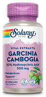 Garcinia Cambogia 500 mg Extract (Гарциния Камбоджийская 500 мг) 60 вег капсл (Solaray)