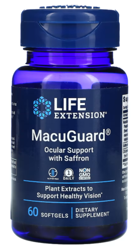 MacuGuard Ocular Support with Saffron (Поддержка Глаз) 60 капс (Life Extension)