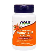 Methyl B-12 10000 мкг (метилкобаламин) 60 леденцов (Now Foods)