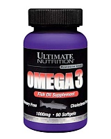 Omega-3 (Омега-3) 90 капсул (Ultimate Nutrition)