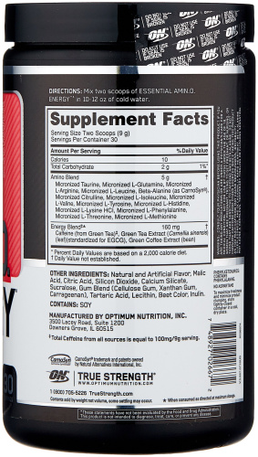 Essential AmiNO Energy 270 г (Optimum Nutrition) срок 04.2023 фото 2 Essential AmiNO Energy 270 г (Optimum Nutrition) срок 04.2023 фото 2