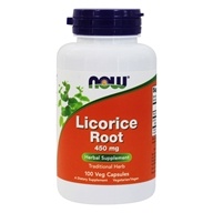 Licorice Root 450 мг (Корень Солодки) 100 вегетарианских капсул (Now Foods)