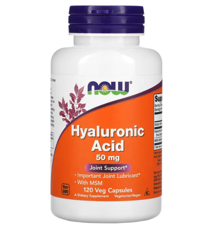 HYALURONIC ACID WITH MSM ОТ NOW FOODS 