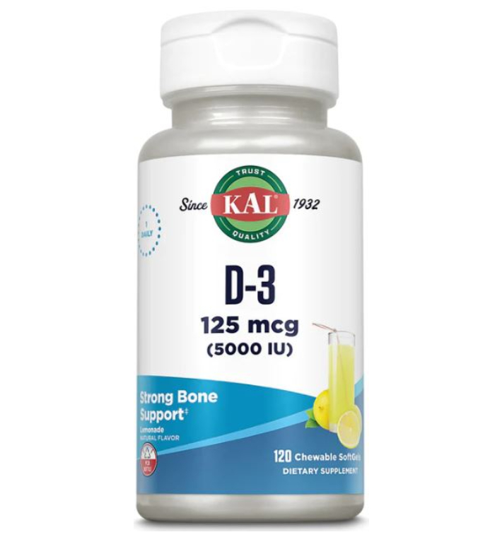 Vitamin D-3 125 mcg (5000 IU) от KAL