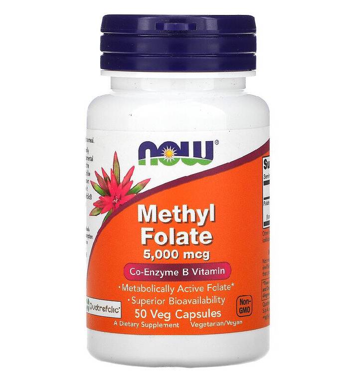 Now Foods Метилфолат (Methyl Folate) 5000 мкг