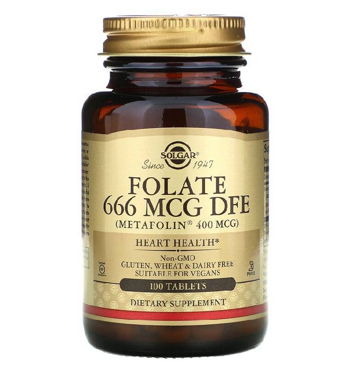 Solgar Folate 666 MCG DFE 