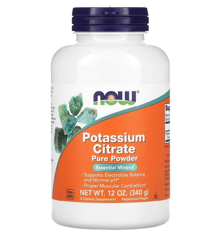 Now Foods Potassium Citrate Pure Powder (Цитрат Калия в порошке) 