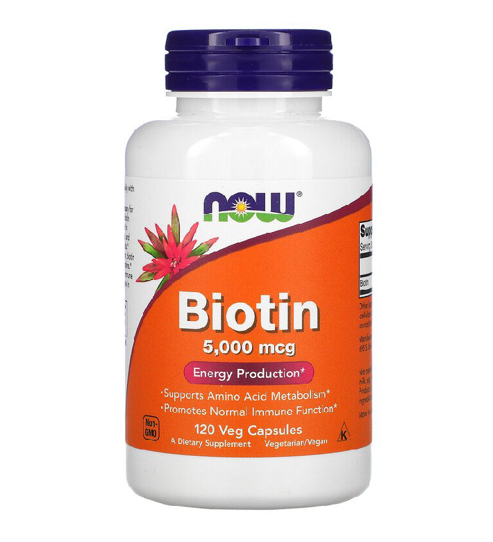 Biotin 5000 мкг от Now Foods