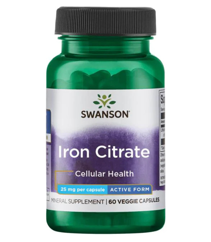 IRON CITRATE 25 MG ОТ SWANSON
