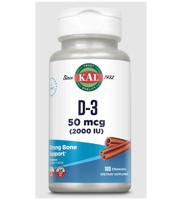 KAL Витамин D-3 50 мкг (2000 МЕ)