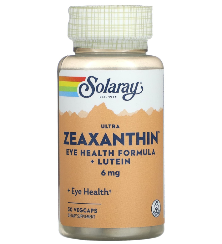 Zeaxanthin Ultra Eye Healt Formula + Lutein Solaray