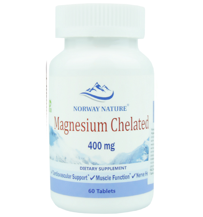 MAGNESIUM CHELATED FROM MAGNESIUM GLYСINATE NORWAY NATURE 400 МГ