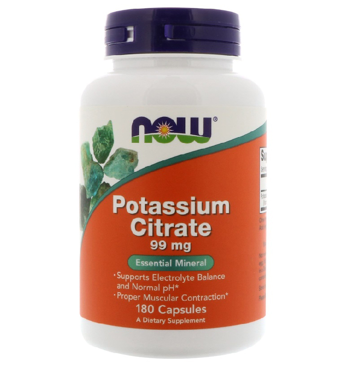 NOW FOODS POTASSIUM CITRATE 99 МГ