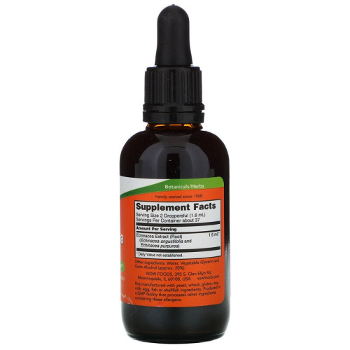 Echinacea Extract (экстракт эхинацеи) 59 мл (Now Foods) фото 2