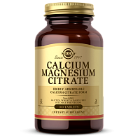 Calcium Magnesium Citrate (Кальций и Магний цитрат) 100 таблеток (Solgar)