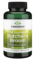 Butchers Broom 470 mg Full Spectrum (Иглица колючая 470 мг) 100 капсул (Swanson)