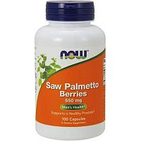 Saw Palmetto Berries 550 мг (Ягоды Сереноя) 100 вег капсул (Now Foods)