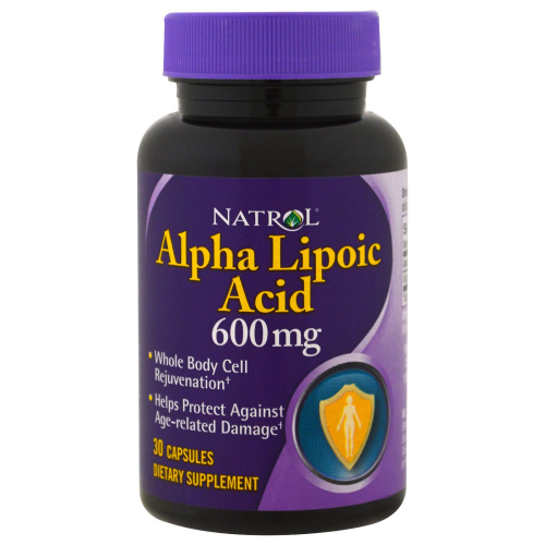 Alpha Lipoic Acid (Альфа-Липоевая Кислота) 600 mg 30 капсул (Natrol) фото 4