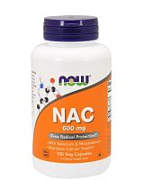 NAC 600 мг (N-Ацетил L-цистеин) 100 капсул (Now Foods)