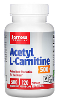 Acetyl L-Carnitine (Ацетил-L-карнитин) 500 мг 120 вег капсул (Jarrow Formulas)