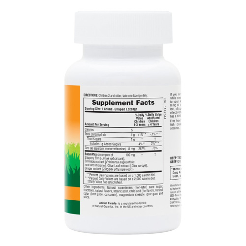 Kid Zinc (Цинк для детей) вкус натурального мандарина 90 пастилок (NaturesPlus)_ фото 4