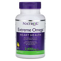 Natrol Extreme Omega 2400 мг 60 мягк капс (лимон) срок 31.03.2021