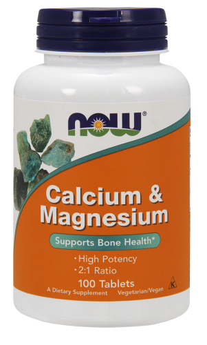 Calcium & Magnesium 2:1 ratio (Кальций и Магний) 100 таблеток (Now Foods)
