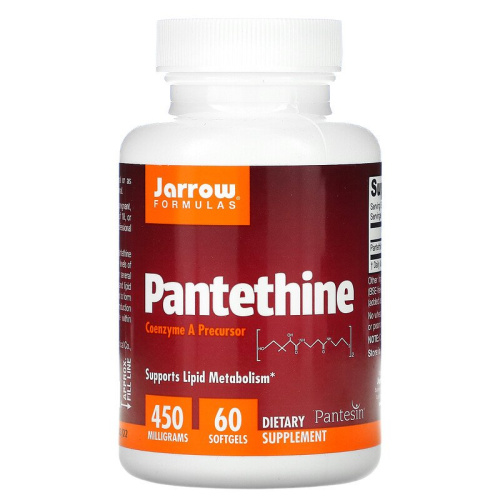 Pantethine 450 мг (Пантетин) 60 мягких капсул (Jarrow Formulas)