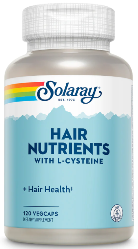 Hair Nutrients with L-Cysteine (Питательные вещества для волос с L-Цистеином) 120 вег капс (Solaray)