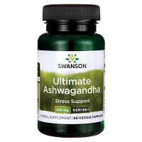 Ultimate Ashwagandha 250 mg (Ашваганда 250 мг) 60 вег капсул (Swanson)
